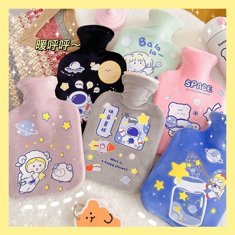 พร้อมส่ง-ถุงน้ำร้อนลายการ์ตูน-แก้หนาว-ปวดประจำเดือน-น่ารักมาก