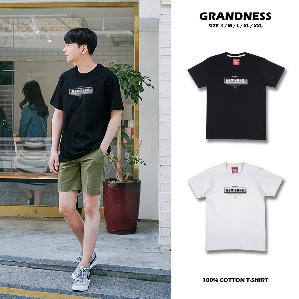 รูปภาพของGrandness เสื้อยืดลายกราฟิก รุ่น GN115-6 ( สีดำ/สีขาว )ลองเช็คราคา