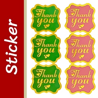 🇹🇭 (แพ็ค 5 แผ่น 30 ชิ้น) D!Y sticker thank you สติ๊กเกอร์ขอบคุณ ตกแต่งของขวัญ ตกแต่งสินค้า diy