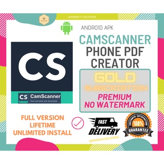 ภาพขนาดย่อของสินค้าCamScanner + Gold Subscription + Premium + No watermark  Lifetime  Full Version