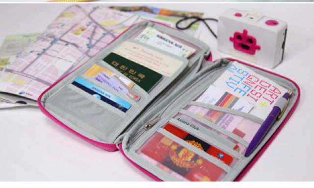 กระเป๋าจัดเก็บ-passport-หนังสือเดินทาง-สีชมพูอ่อน