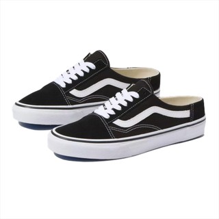 Vans รองเท้าผ้าใบ Old Skool Mule Black/True White ( VN0A3MUS6BT )