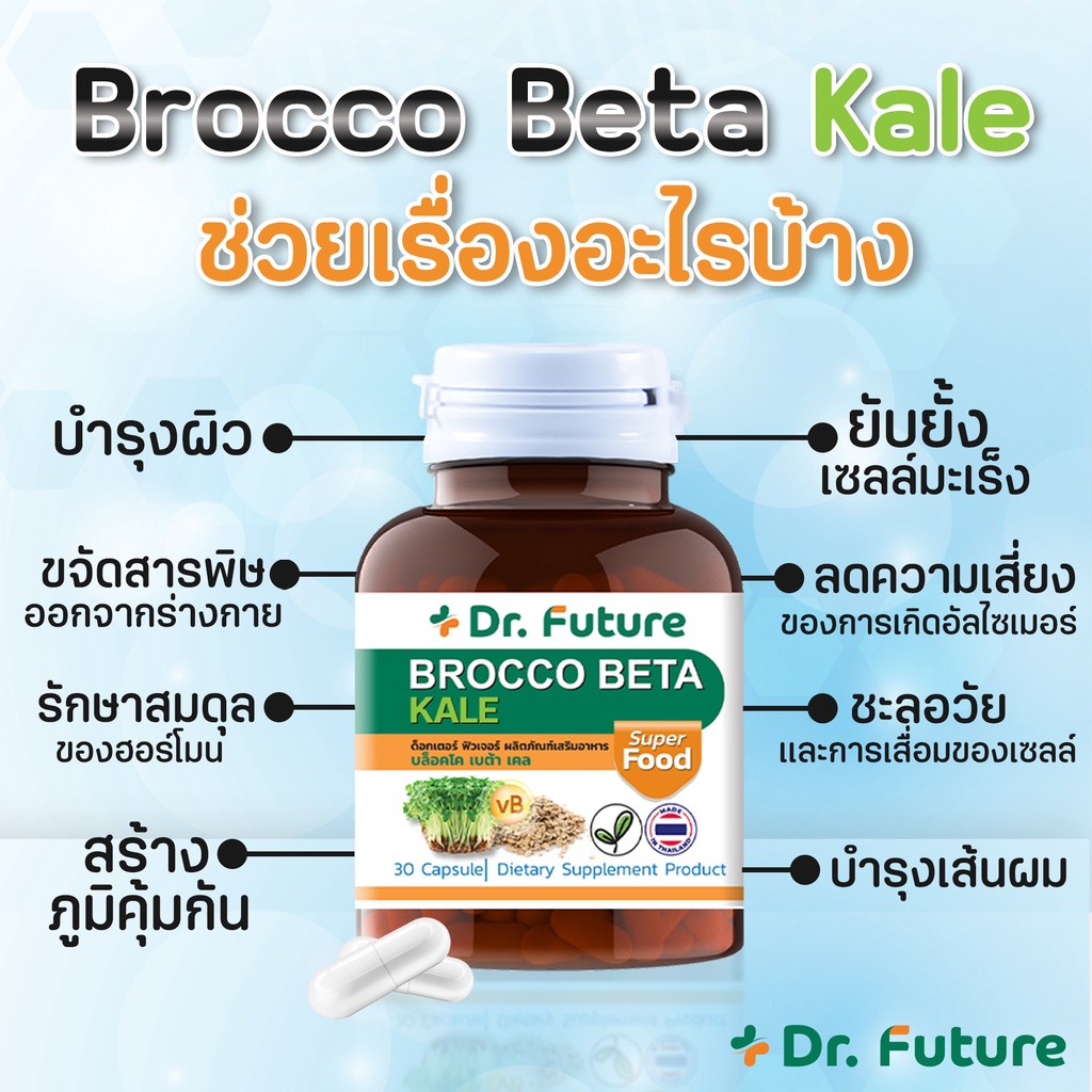 ภาพสินค้าผงผักเด็ก BrocCo Beta บดใส่อาหารทานได้ เสริมภูมิคุ้มกัน ช่วยถ่ายง่าย แก้ท้องผูก /1กระปุก30เม็ด จากร้าน howtoperfect_life บน Shopee ภาพที่ 3