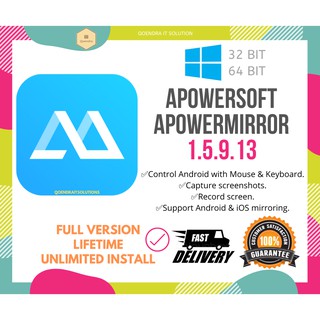 สินค้า VIP Apowersoft ApowerMirror 1.5.9.13 | Game Mouse Control | Keyboard Mapping | LIFETIME | Full Version