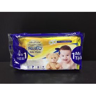 Paseo Baby Wipes ทิชชู่เปียก พาซิโอ คาโมมายล์ เอ็กซ์แทร็คท์  (8993053641042)