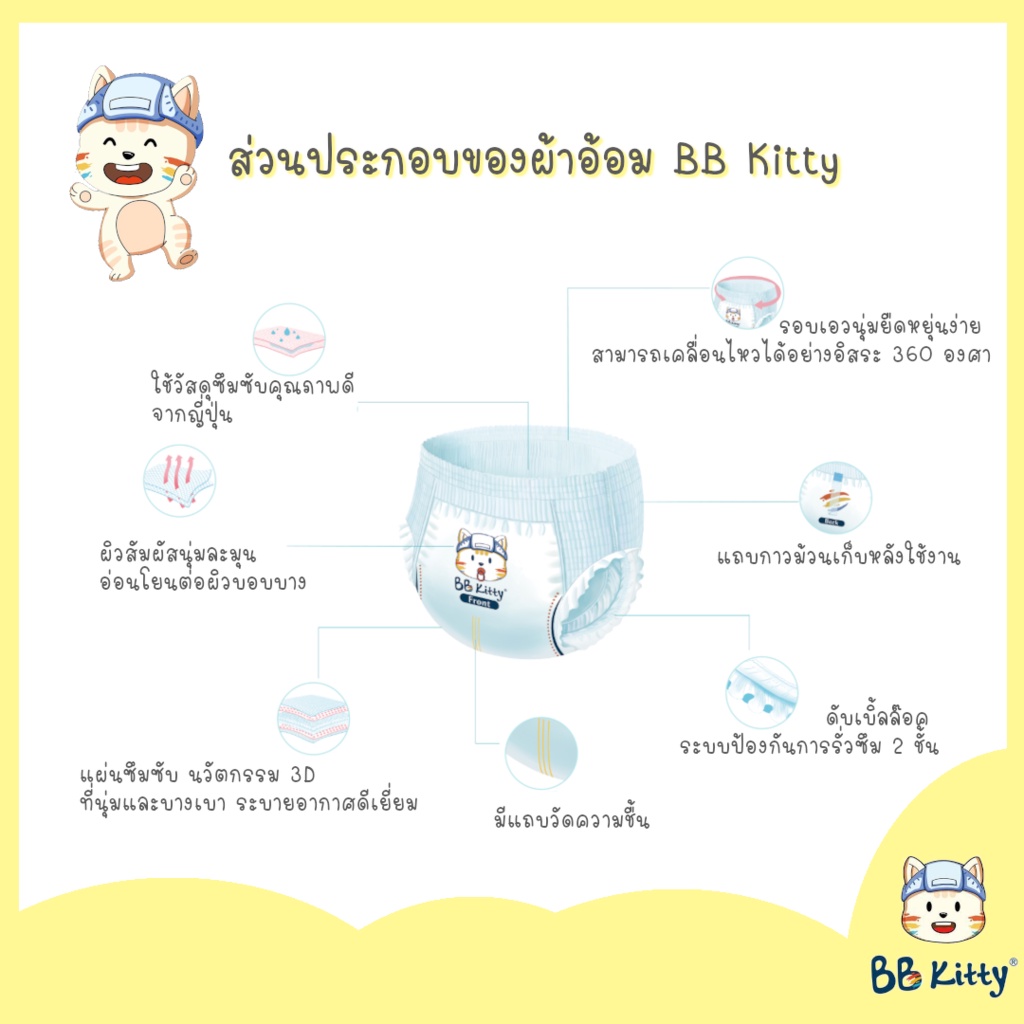 bb-kitty-baby-diaper-pants-size-xxl-กางเกงผ้าอ้อมเด็ก-แบบบางเฉียบ-นุ่มและเบาสบาย-ซึมซับเยี่ยมยาวนาน-12-ชั่วโมง