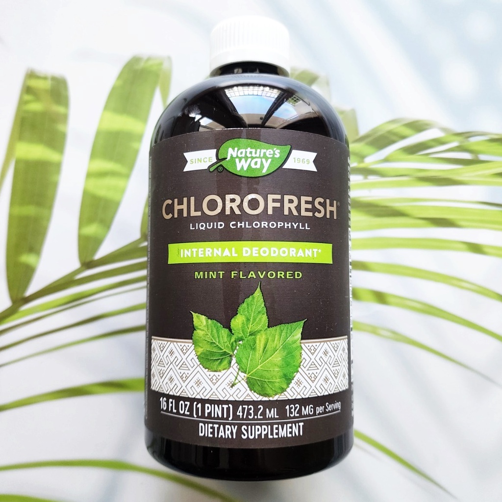 คลอโรเฟรช แบบน้ำ Chlorofresh Liquid Chlorophyll 480 ml (Nature's Way ...