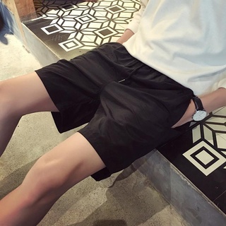 ☸@ Menswear Hong Kong style summer student candy color casual sports shorts men s beach in five-point pants tide