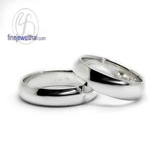 แหวนคู่-แหวนเกลี้ยง-แหวนเงินแท้-แหวนหมั้น-แหวนแต่งงาน-Couple-Silver-Ring-Finejewelthai-RC135300