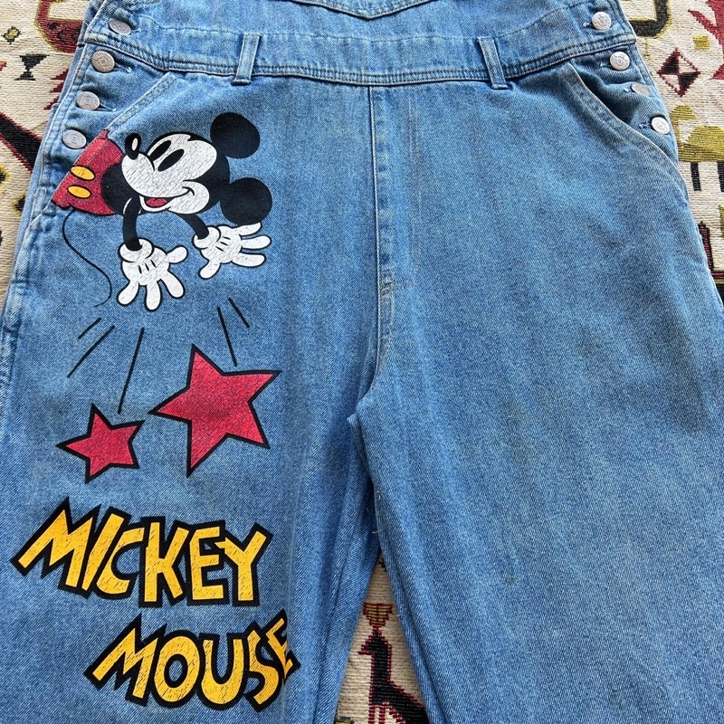 mickey-mouse-เอี๊ยมยีนส์วินเทจ-มิกกี้เม้าส์-ญี่ปุ่น