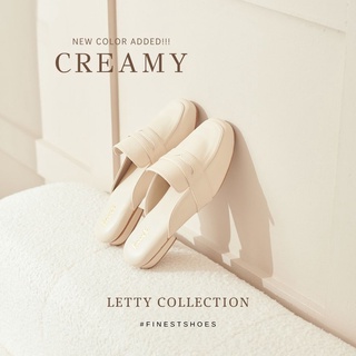ภาพขนาดย่อของภาพหน้าปกสินค้ารองเท้า Finest Shoes : Letty : Creamy รองเท้าหนังนิ่ม รองเท้าผู้หญิง จากร้าน finestshoes.official บน Shopee