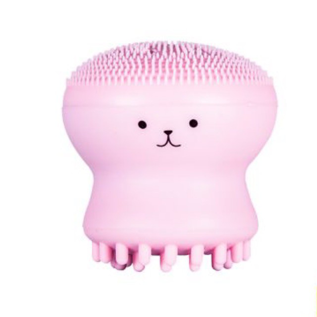 แปรงล้างหน้าซิลิโคน-ทรงปลาหมึก-มี5สีให้เลือก