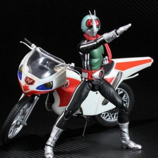 Bandai​ ของแท้​ โมเดล Kamen Rider S.H. Figuarts​New Kamen Rider 1 & New Cyclone-go Set Kamen RiderFiguarts ไอ้มดแดง วี 1