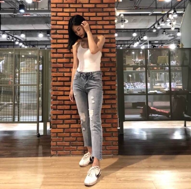 กางเกงยีนส์แฟชั่นขายาว-warehouse-jeans