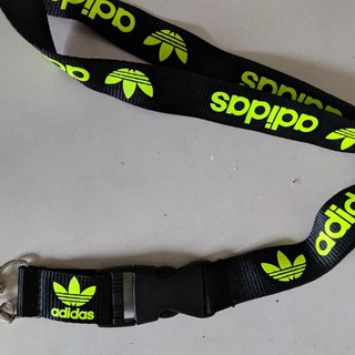 เชือกเส้นเล็ก ADIDAS พรีเมี่ยม พร้อมหัวเข็มขัด ถอดออกได้ และคลิปสปริง