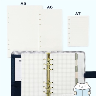 ภาพขนาดย่อของภาพหน้าปกสินค้ากระดาษรีฟิล 6 รู Note ️ Grid Dot Line Blank A7/A6/A5 Planner Refill Paper 6 Holes สมุดแพลนเนอร์ ไดอารี่ mimisplan จากร้าน mimisplan บน Shopee ภาพที่ 5