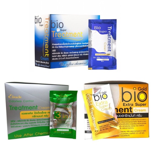 【4箱セット】Bio Super Treatment 30ml x 24包 Amazon.com: BIO SUPER TREATMENT GREEN CREAM INTENSIVE HAIR
