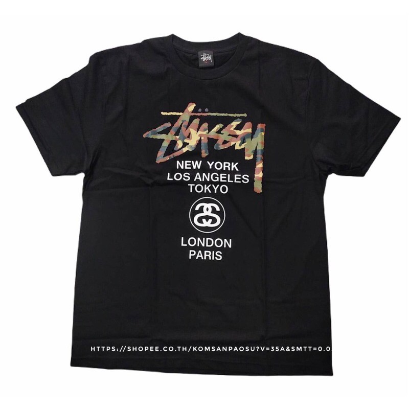 เสื้อยืดโอเวอร์ไซส์เสื้อ-stussy-เสื้อยืด-stussy-skateboard-เสื้อสตรีท-โอเวอร์ไซส์s-3xl