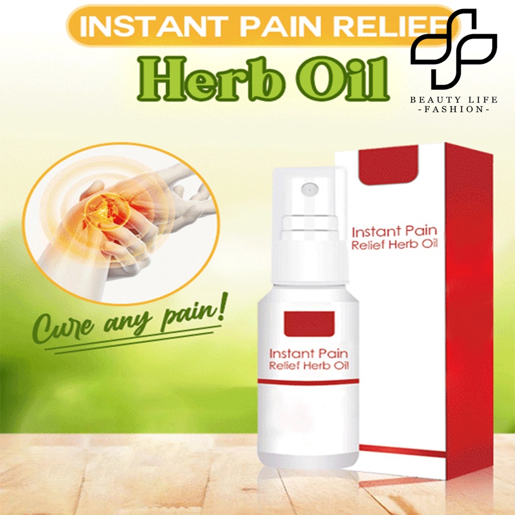 ภาพหน้าปกสินค้า🅑🅔 Pain Relief Spray Effective Deep Stimulation-free Instant Pain Herb Oil for Office Workers