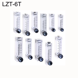 Lzt-6t แผงมิเตอร์วัดการไหลของเหลว 2-20LPH 4-40LPH 6-60LPH 10-100LPH 16-160LPH แก๊ส 50ML-100L/นาที