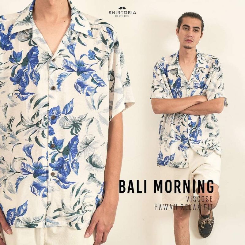 ภาพสินค้าShirtoria Hawaii-Bali morning เสื้อเชิ้ตแขนสั้นฮาวาย Nolron จากร้าน shirtoria.official บน Shopee ภาพที่ 5