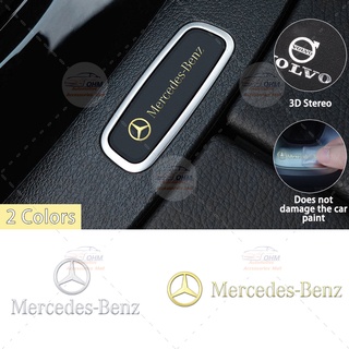 สติกเกอร์โลหะ สําหรับติดตกแต่งพวงมาลัยรถยนต์ Mercedes Benz W203 W210 W211 W124 W202 W204 AMG E300L