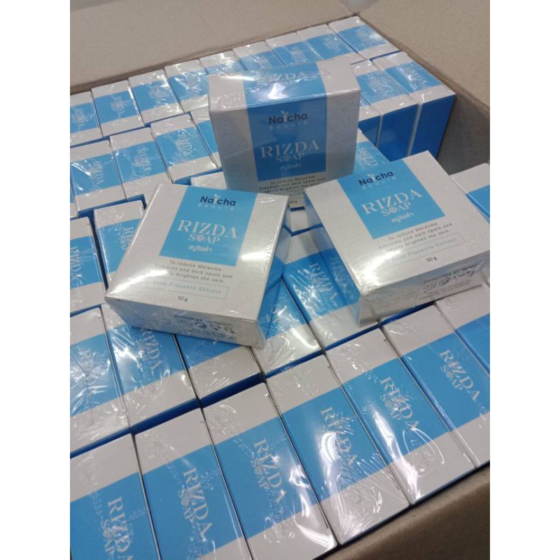 สบู่ริซด้า สบู่นัทชา Rizda soap ลดฝ้า กระ สิว ขนาด 50 กรัม | Shopee ...