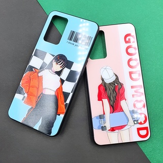 Samsungเคสกระจกพิมพ์ลาย เคสแฟชั่น เคสหน้าเงา เคสการ์ตูน เคสมือถือ ลายเท่