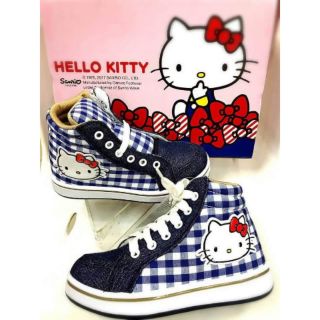 🌸เก๋กู้ด🌸รองเท้าหุ้มข้อ​ Hello​ Kitty รองเท้าผ้าใบคิตตี้