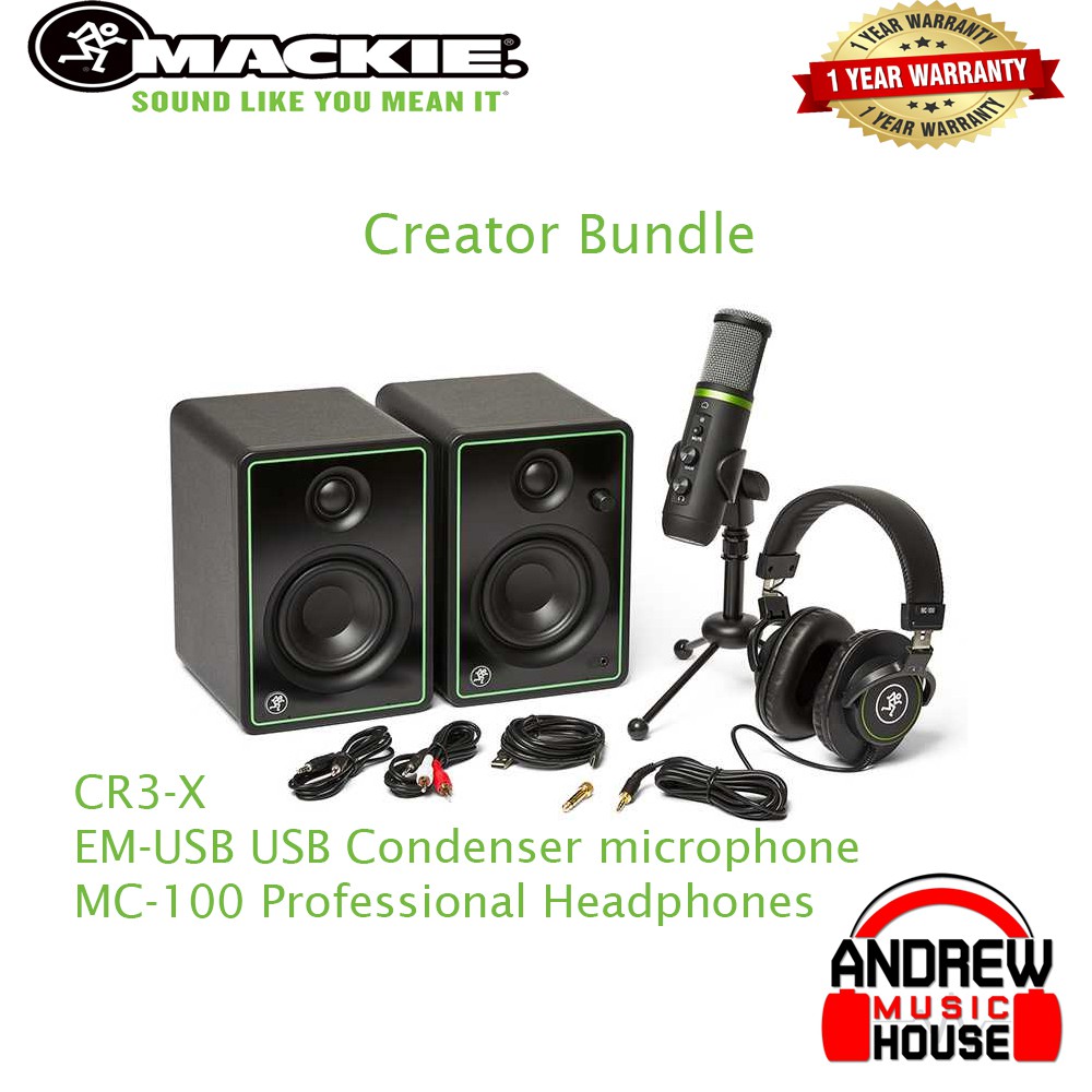 mackie-creator-bundle-ชุดบันทึกเสียงครบชุดพร้อมโปแกรมบันทึกเสียง