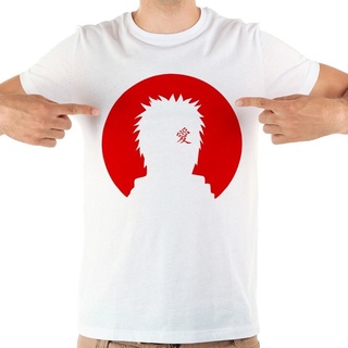 ชุดเซ็ต 2 ชิ้น - เสื้อยืดผ้าฝ้ายญี่ปุ่นอะนิเมะนารูโตะนินจา Gaara ผู้ชายตลก jollypeach ใหม่สีขาวสบาย