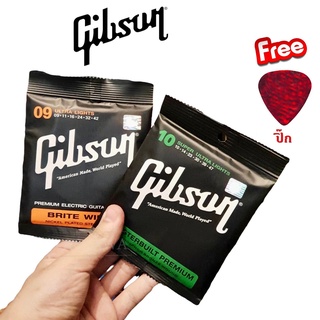 ครบชุด 6 เส้น 🎸 สายกีต้าร์โปร่ง สายกีต้าร์ไฟฟ้า และ สายกีต้าร์โปร่งไฟฟ้า Guitar Strings Gibson กิฟสัน กิ๊ฟสัน ฟรี ป๊ก