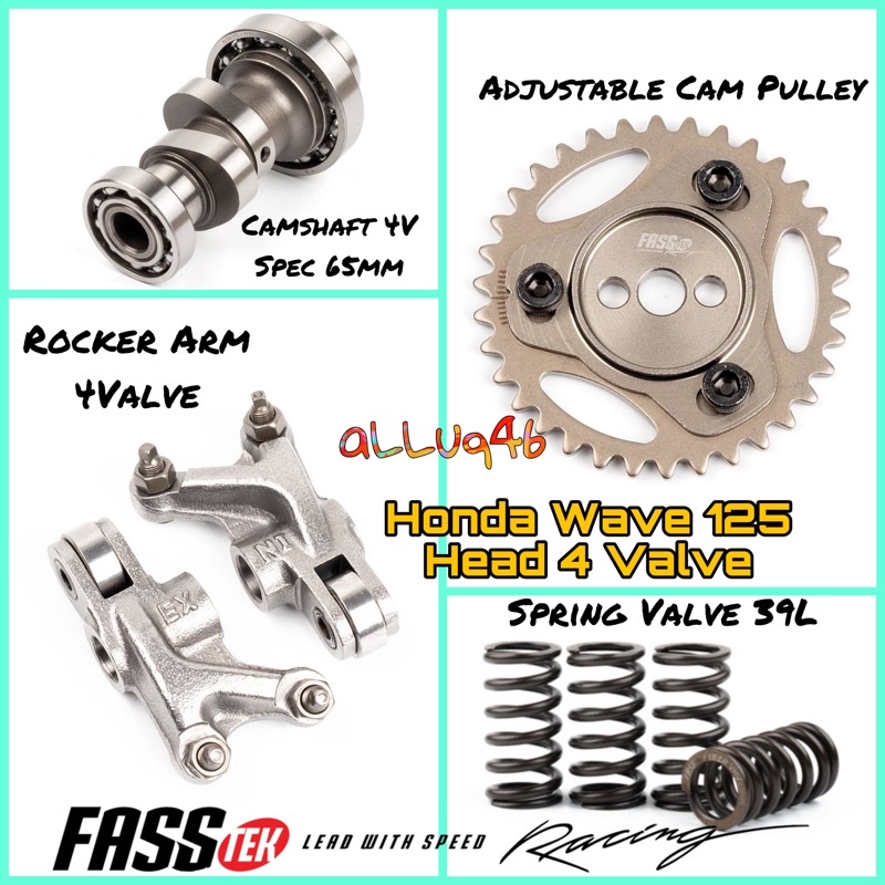 อะไหล่ทดแทน Fasstek Racing Head 4 วาล์ว Honda Wave 125 Rocker Arm 21/24 ...