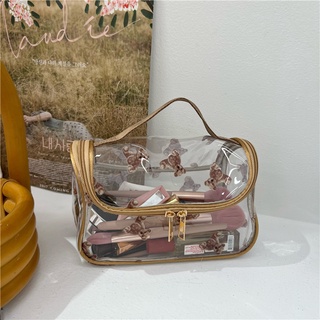 (พร้อมส่ง🌷) INS PVC Cosmetic Bag กระเป๋าเครื่องสำอางค์ กระเป๋าใบใส กระเป๋าหมี กระเป๋าน่ารัก!