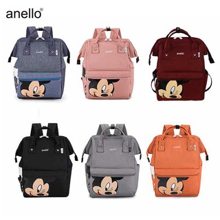 สินค้า กระเป๋าเป้แฟชั่น Anello Mickey ​2ขนาด มีครบ7 สี​ พร้อมส่งทุกสี
