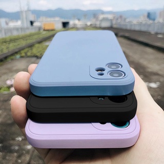 ภาพขนาดย่อสินค้าเคสโทรศัพท์มือถือ TPU สีพื้น สําหรับ iPhone 11 12 iPhone 8plus 7plus 8 7 6 6s Plus X XS SE 2020 11Pro 12Pro Max 12Mini