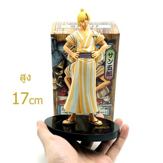 โมเดล ซันจิ  Vinsmoke  Sanji  Wano Country DXF One Piece ตกแต่งโต๊ะ ของสะสม