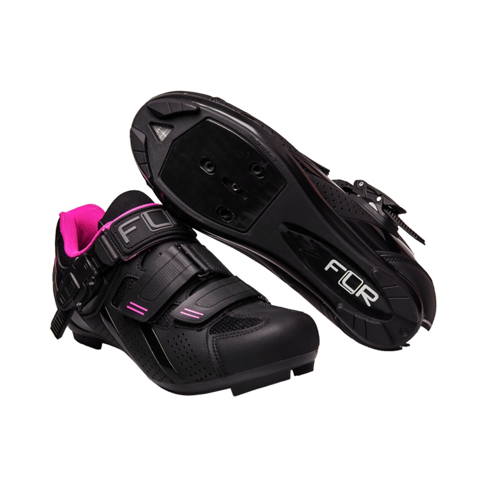 flr-รองเท้าจักรยานเสือหมอบ-f-15-สี-black-pink
