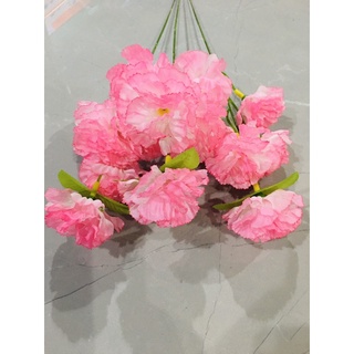 ภาพขนาดย่อของภาพหน้าปกสินค้าช่อดอกไม้ ช่อดอกคาเนชั่นสีชมพู คาเนชั่น1ช่อ5ดอก คาเนชั่นราคาส่ง จากร้าน aemflower บน Shopee ภาพที่ 1