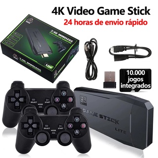 ขายดี เกมคอนโซลวิดีโอทีวีไร้สาย M8 Stick 32G 64G 2.4g 4K HD ในตัว 3500 10000 เกม สําหรับ PS1 SFC FC