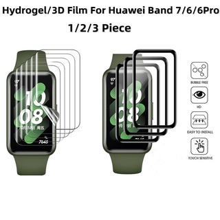 ฟิล์มไฮโดรเจล 3D กันรอยขีดข่วนหน้าจอ สําหรับ Huawei Band 7 6 6Pro Huawei Band 7