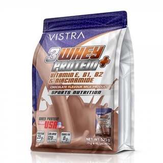 ภาพหน้าปกสินค้าVistra Sport 3 Whey Protein Plus Chocolate วิสทร้า เวย์โปรตีน 3 ชนิด รสช็อกโกแลต ขนาด 35 กรัม จำนวน 15 ซอง 15368 ที่เกี่ยวข้อง