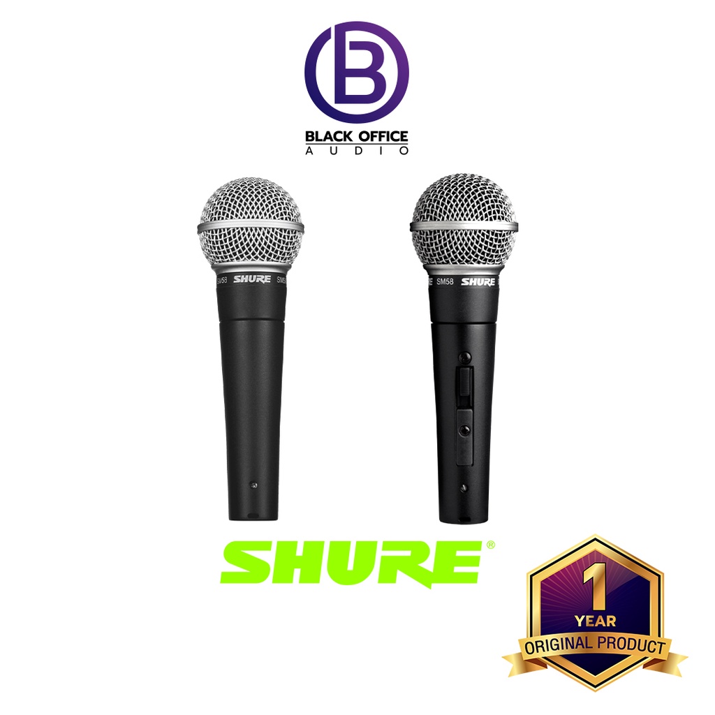 shure-sm58-ไมค์ร้องเพลง-ร้องคาราโอเกะ-ไมค์ไดนามิค-blackofficeaudio