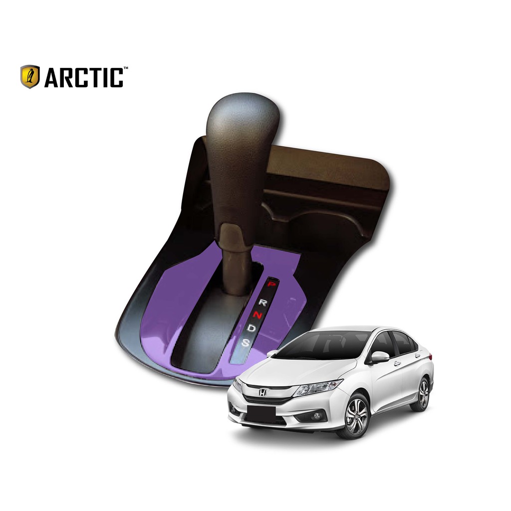 arctic-ฟิล์มกันรอยรถยนต์-ภายในรถ-pianoblack-honda-city-2018-v-sv-sv-บริเวณรอบเกียร์