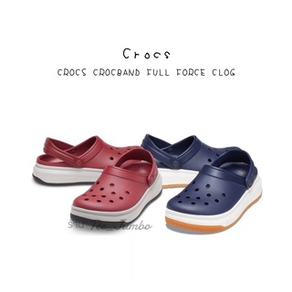 ภาพหน้าปกสินค้ารองเท้าแตะ CROCS CROCBAND Full Force Clog (size4-11) สีแดง สีกรม 😈🔥🌻🌈🌵 ที่เกี่ยวข้อง