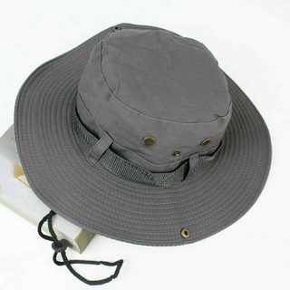ภาพขนาดย่อของภาพหน้าปกสินค้าหมวกเด็ก 2ปี-8ปี รอบศีรษะ : 53-54 cm. หมวกแฟชั่น ปีกรอบเดินป่า ทรงบัคเก็ต ผ้า COTTON สีพื้น ปีกหมวกพับได้ จากร้าน punikashop23 บน Shopee