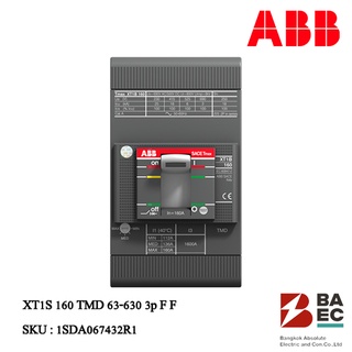 ABB เบรกเกอร์ XT1S 160 TMD 63-630 3p F F