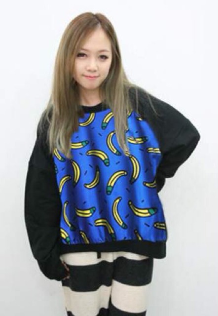 tj-sale-เสื้อยืดแขนยาว-ลายกล้วย-สีน้ำเงิน-รหัสสินค้า-sale-bb1236