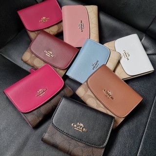 COACH F87589 SMALL WALLET IN SIGNATURE CANVAS