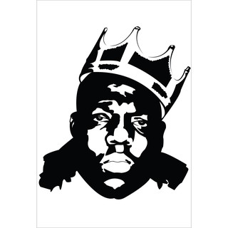 โปสเตอร์ บิกกี สมอล Biggie Smalls The Notorious B.I.G. แร็ปเปอร์ Rapper Hiphop Hip hop ฮิปฮอป Music Poster ตกแต่งบ้าน